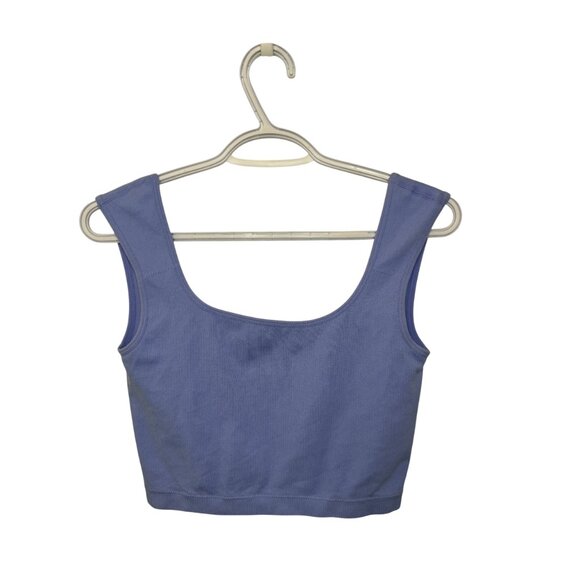 Ardene basic crop tank top blue women's size M - Picture 2 of 5